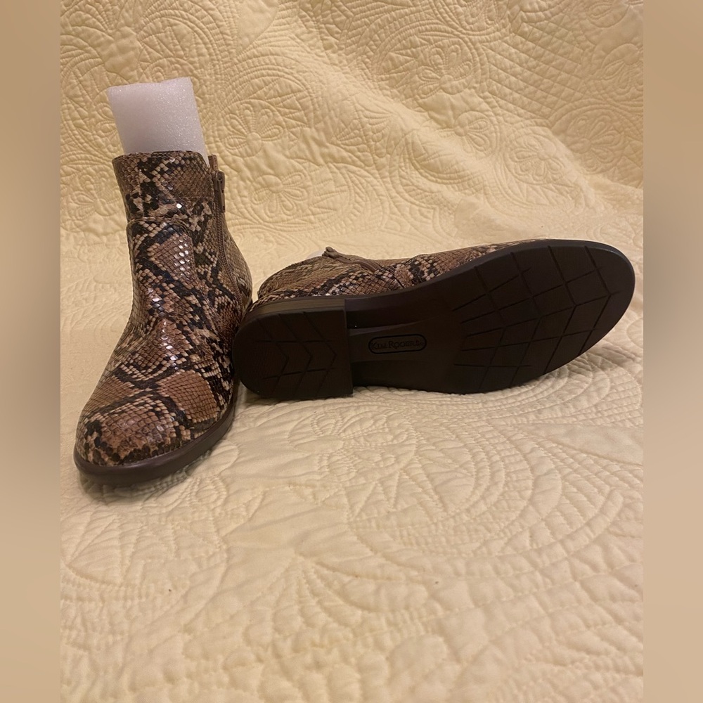 Kim Rogers ultra comfort technology Snakeskin Ankle Boots - Picture 3 of 7